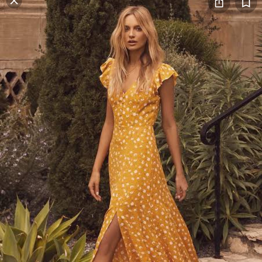 Lulus floral maxi gown